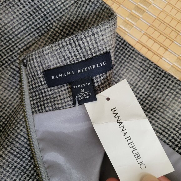 Banana Republic Factory Women's Wool Blend Gray Mini Skirt - Picture 4 of 6